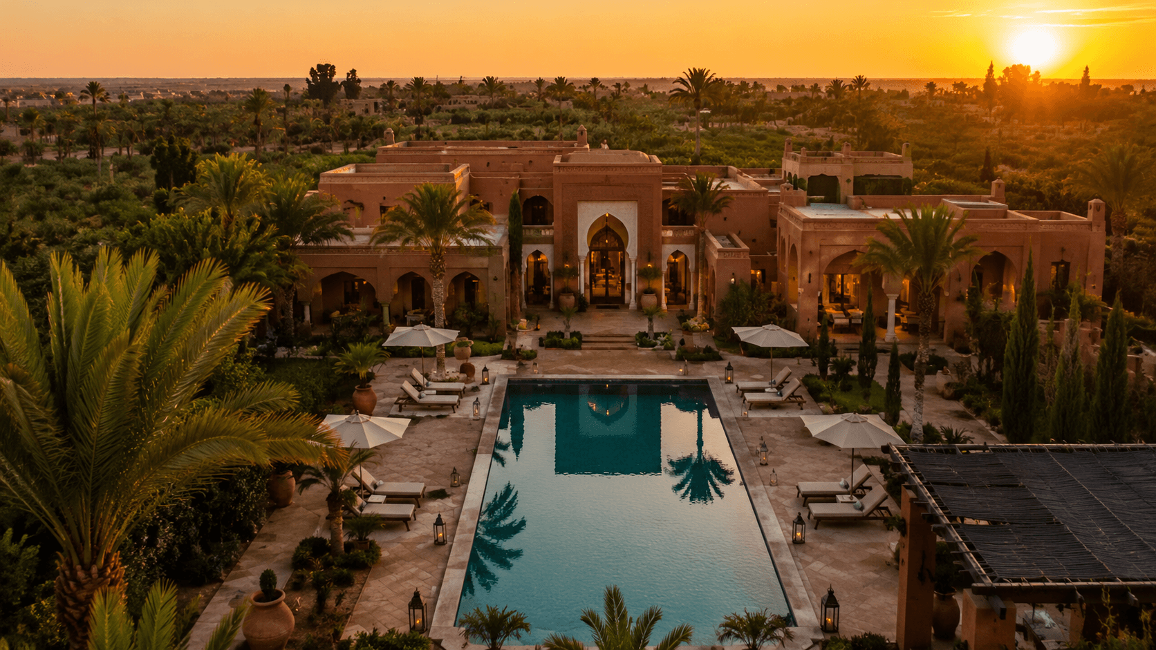 Villa de luxe avec piscine à Marrakech - revenus Airbnb 2025