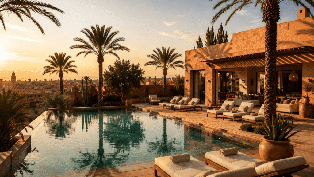 Villa avec piscine à Marrakech pour location Airbnb rentable